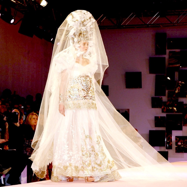 Christian Lacroix, 2007 from Most ShowStopping Wedding Gowns Ever to